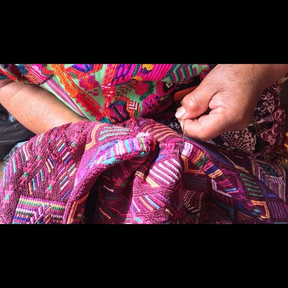 Infants Guatemalan Huipil.  Hand-woven on a backstop loom. 13” wide x10” long. - Picture 5 of 5